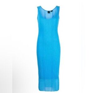 Pinko NWT Women's Dune Transparent Crepe Dress size M